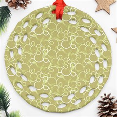 Plaid pattern Ornament (Round Filigree)