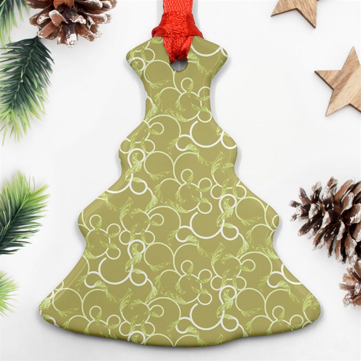 Plaid pattern Christmas Tree Ornament (Two Sides)