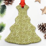 Plaid pattern Christmas Tree Ornament (Two Sides) Back