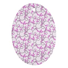 Plaid pattern Ornament (Oval)