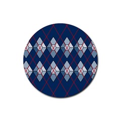 Diamonds And Lasers Argyle  Rubber Round Coaster (4 Pack)  by emilyzragz