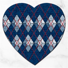 Diamonds And Lasers Argyle  Jigsaw Puzzle (heart)