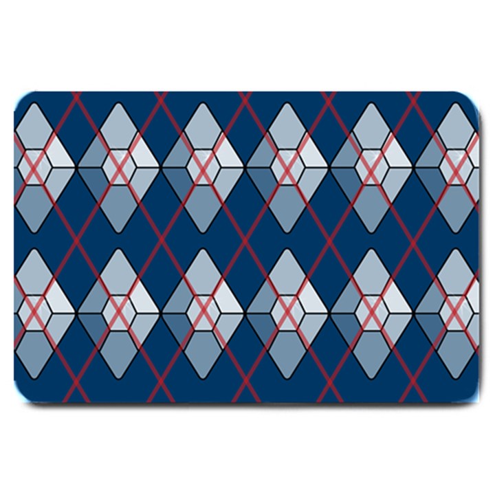 Diamonds and Lasers Argyle  Large Doormat 