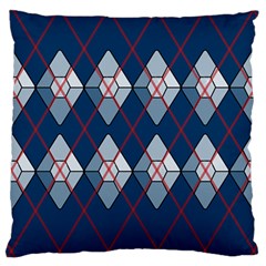 Diamonds And Lasers Argyle  Large Cushion Case (one Side) by emilyzragz