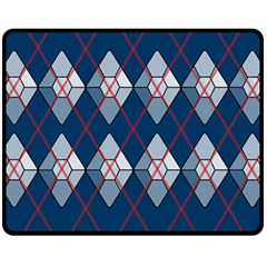 Diamonds And Lasers Argyle  Double Sided Fleece Blanket (medium) 