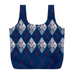 Diamonds And Lasers Argyle  Full Print Recycle Bags (l)  by emilyzragz