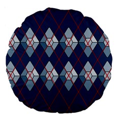 Diamonds And Lasers Argyle  Large 18  Premium Flano Round Cushions