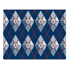 Diamonds And Lasers Argyle  Double Sided Flano Blanket (large)  by emilyzragz