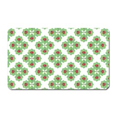 Floral Collage Pattern Magnet (rectangular) by dflcprints