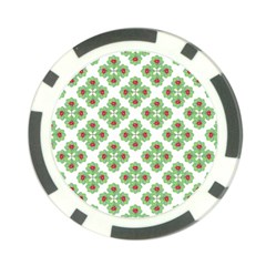 Floral Collage Pattern Poker Chip Card Guard by dflcprints