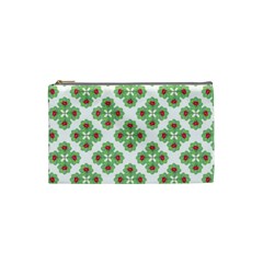 Floral Collage Pattern Cosmetic Bag (small)  by dflcprints