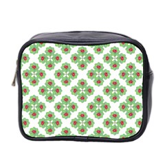 Floral Collage Pattern Mini Toiletries Bag 2-side by dflcprints