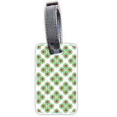 Floral Collage Pattern Luggage Tags (two Sides) by dflcprints