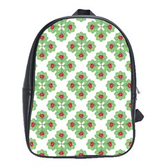 Floral Collage Pattern School Bags (xl)  by dflcprints