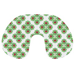 Floral Collage Pattern Travel Neck Pillows by dflcprints