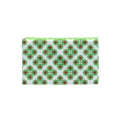 Floral Collage Pattern Cosmetic Bag (xs)