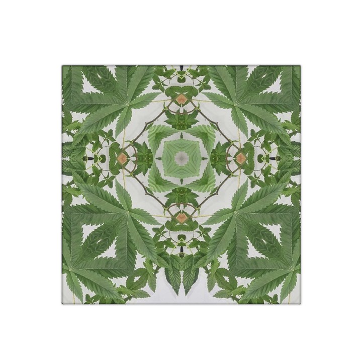 Marijuana Leaf Pattern Satin Bandana Scarf