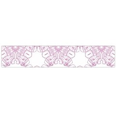 Ganja Ganesh Pattern (pink) Flano Scarf (large) by getstonedinstyle