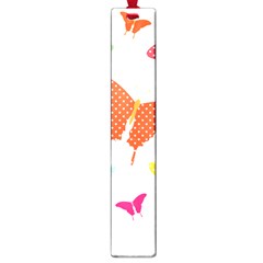 Beautiful Colorful Polka Dot Butterflies Clipart Large Book Marks