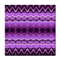 Purple Pink Zig Zag Pattern Tile Coasters