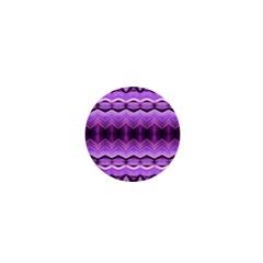 Purple Pink Zig Zag Pattern 1  Mini Buttons