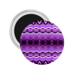 Purple Pink Zig Zag Pattern 2.25  Magnets