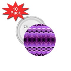 Purple Pink Zig Zag Pattern 1.75  Buttons (10 pack)