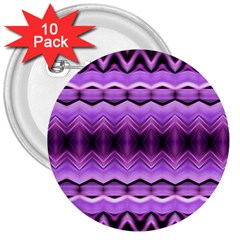 Purple Pink Zig Zag Pattern 3  Buttons (10 pack) 