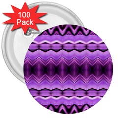 Purple Pink Zig Zag Pattern 3  Buttons (100 pack) 