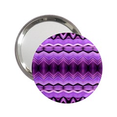 Purple Pink Zig Zag Pattern 2.25  Handbag Mirrors