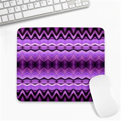 Purple Pink Zig Zag Pattern Large Mousepads