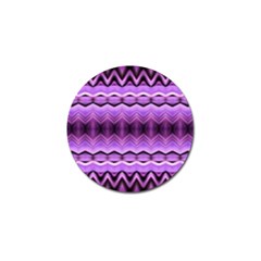 Purple Pink Zig Zag Pattern Golf Ball Marker (4 pack)