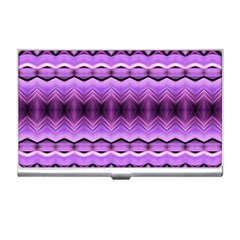 Purple Pink Zig Zag Pattern Business Card Holders