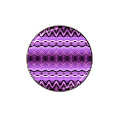 Purple Pink Zig Zag Pattern Hat Clip Ball Marker