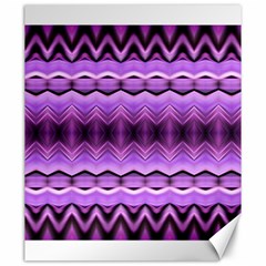 Purple Pink Zig Zag Pattern Canvas 20  x 24  