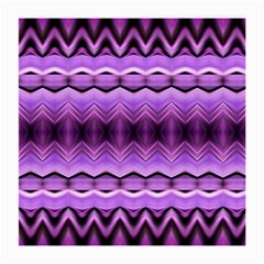 Purple Pink Zig Zag Pattern Medium Glasses Cloth (2-Side)