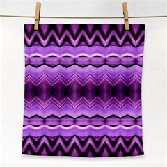 Purple Pink Zig Zag Pattern Face Towel