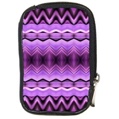 Purple Pink Zig Zag Pattern Compact Camera Cases