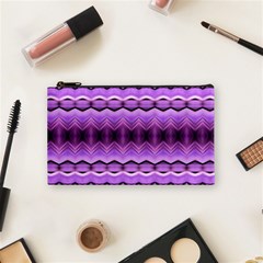 Purple Pink Zig Zag Pattern Cosmetic Bag (Small) 