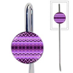 Purple Pink Zig Zag Pattern Book Mark