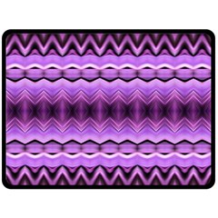 Purple Pink Zig Zag Pattern Fleece Blanket (Large) 