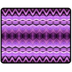 Purple Pink Zig Zag Pattern Fleece Blanket (Medium) 