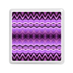 Purple Pink Zig Zag Pattern Memory Card Reader (Square) 