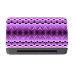 Purple Pink Zig Zag Pattern Memory Card Reader with CF