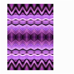 Purple Pink Zig Zag Pattern Small Garden Flag (Two Sides)