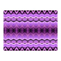 Purple Pink Zig Zag Pattern Double Sided Flano Blanket (Mini) 