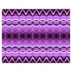 Purple Pink Zig Zag Pattern Double Sided Flano Blanket (Medium) 