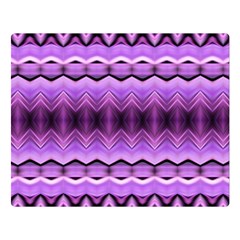 Purple Pink Zig Zag Pattern Double Sided Flano Blanket (Large) 