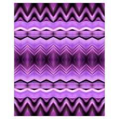 Purple Pink Zig Zag Pattern Drawstring Bag (Small)