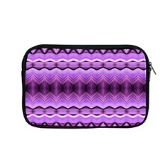 Purple Pink Zig Zag Pattern Apple MacBook Pro 13  Zipper Case